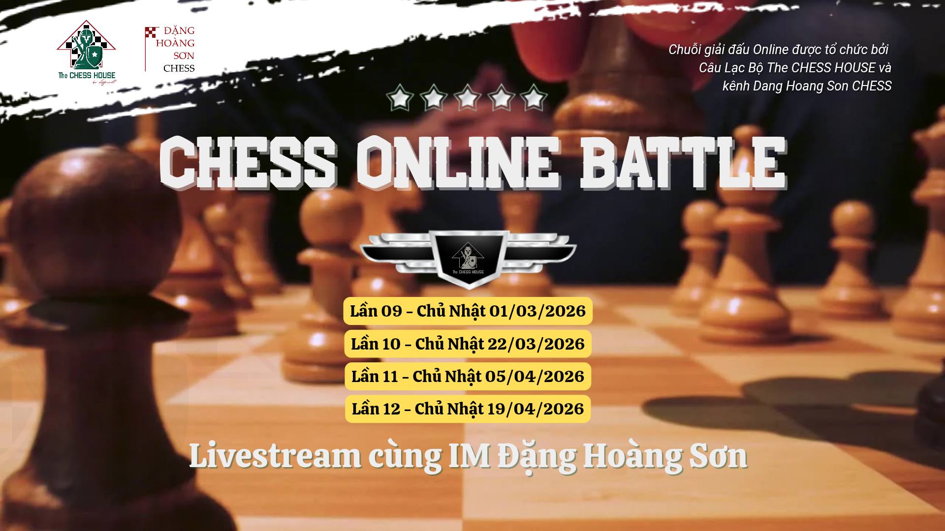 CHESS ONLINE BATTLE LẦN 9 – KẾT QUẢ CHÍNH THỨC